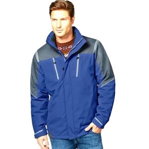 Weatherproof 32 degrees performance hydro-tech small coat jacket blue black